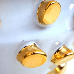 Tronchetti Golden & White Ceramic Centerpiece Bowl