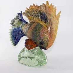 Tropical Fish Murano Glass Sculpture