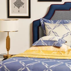 Tuffo Jacquard Assisi Blue US King Duvet Cover