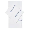 Tuffo White & Assisi Blue US King Sheet Set