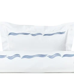 Tuffo White & Assisi Blue US King Sheet Set