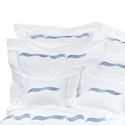 Tuffo White & Assisi Blue US King Sheet Set