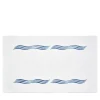 Tuffo White & Assisi Blue Bath Mat