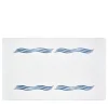 Tuffo White & Assisi Blue Bath Mat