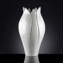 Tulipano Large White Vase