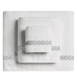 TWILL Embroidered Towels Set in Terry Cotton