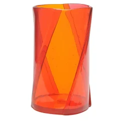 Twirl Orange Large Vase by Enzo Mari