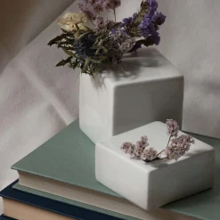 Two Sets of 2 Flower Vases