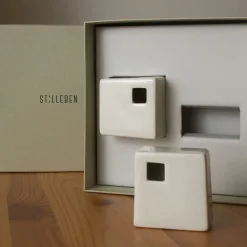 Two Sets of 2 Flower Vases