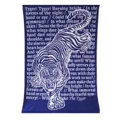 Tyger Blue Organic Cotton Tapestry/Blanket