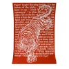Tyger Red Organic Cotton Tapestry/Blanket