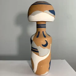 U2 Abstract Motif Terracotta Decorative Vase