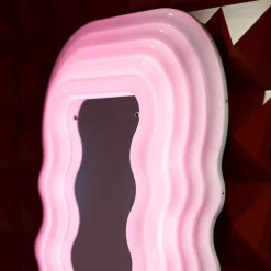 Ultrafragola Floor Mirror and Lamp by Ettore Sottsass