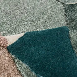 Untitled N° 972 Abstract Wool and Bamboo Silk Rug