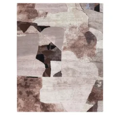 Untitled N° 936 Pink Wool and Bamboo Silk Rug