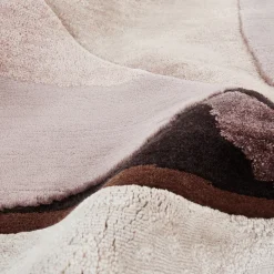 Untitled N° 936 Pink Wool and Bamboo Silk Rug