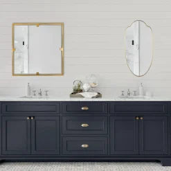 Urban Oval Brass Mirror