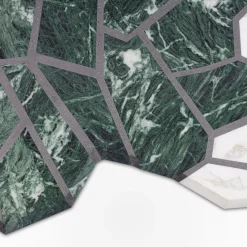 Vague Asymmetrical Marble Rug by Zanellato-Bortotto Studio