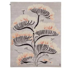 Valparaise White Semi Worsted Carpet by René Gruau