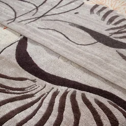 Valparaise White Semi Worsted Carpet by René Gruau