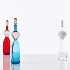 Vecchia Dama Anthropomorphic Red Glass Vase by Gio Ponti