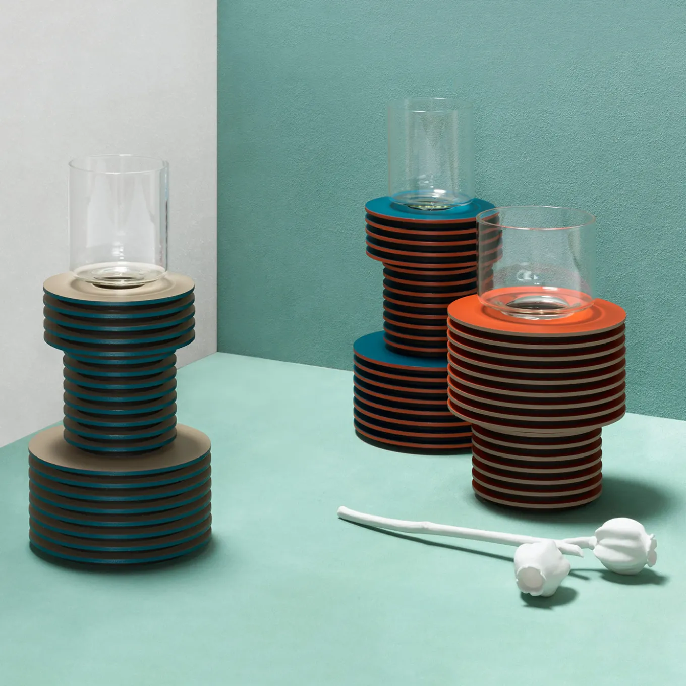 Velvet Bicolor High Vase