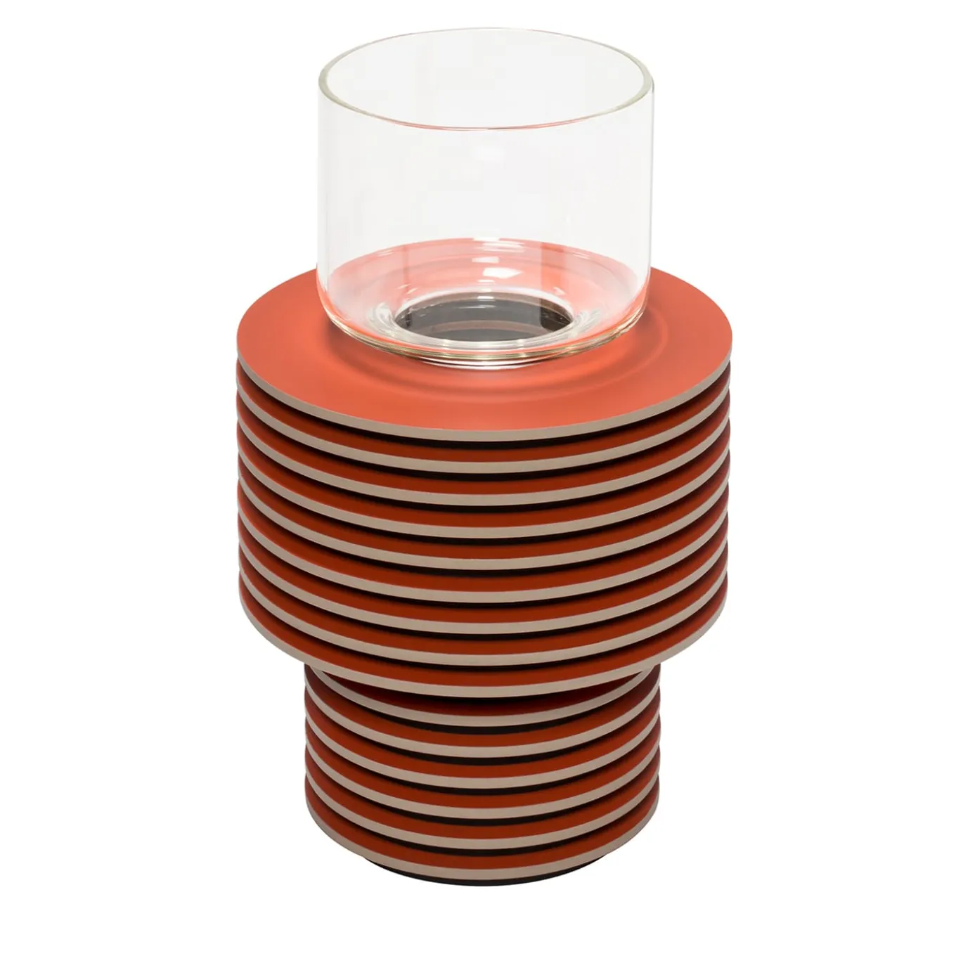 Velvet Bicolor Low Vase #2