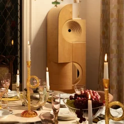 Venetian Amber Knot Candle Holder