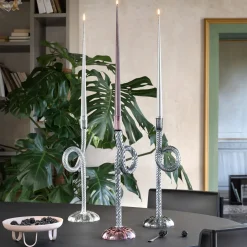 Venetian Gray Knot Candle Holder