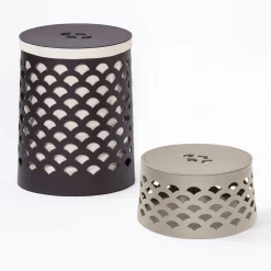 Venezia 10 Beige Round Basket With Lid