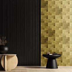 Venezia Set of 9 Satin-Brass Tiles