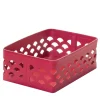 Venice 15 Leather Basket Red