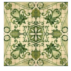 Verde Collina Set of 4 Tiles #1