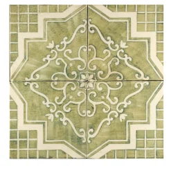 Verde Collina Set of 4 Tiles #3