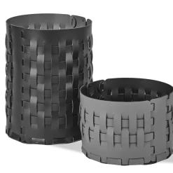 Versatile Gray/Black Basket by Ekaterina Borovkova