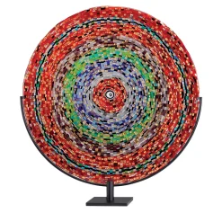 Vertigo Polychrome Disk Sculpture