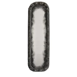 Verve Large Hand-Antiqued Pyrite Mirror