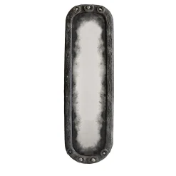 Verve Small Hand-Antiqued Pyrite Mirror