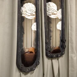 Verve Small Hand-Antiqued Pyrite Mirror