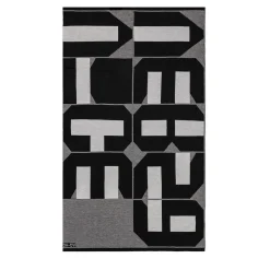 Viceversa Gray And Black Merino Wool Blanket