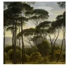 Victorian Vintage Tree Landscape Wallpaper
