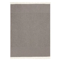 Vigo Herringbone Black-And-White Small Blanket