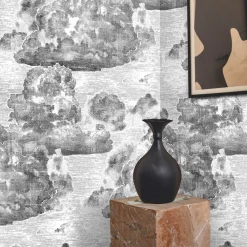 Vintage Black Cloud Wallpaper