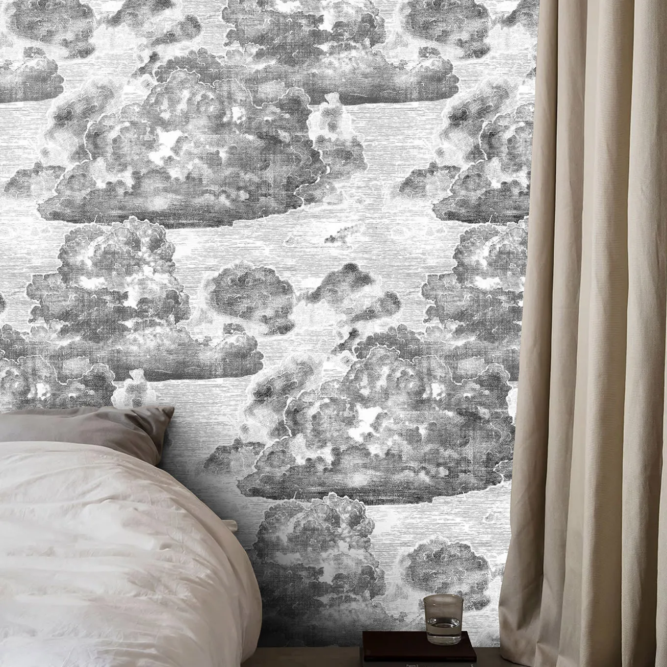 Vintage Black Cloud Wallpaper