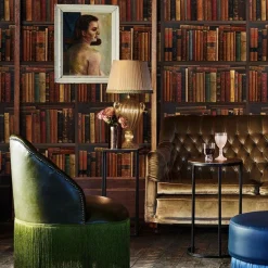 Vintage Library Wallpaper