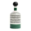 Virgo Decorative Green Bottle with Lid