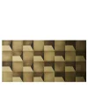 Vita 3D Orbitale Set of 10 Burnished-Brass Tiles