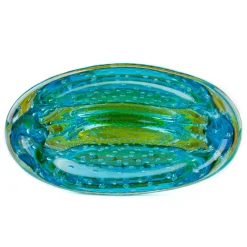 Vrmbicolr Light-Blue and Yellow Vase