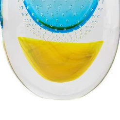 Vrmbicolr Light-Blue and Yellow Vase