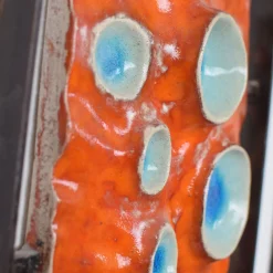 Vulcani Fiery Ceramic Art Piece